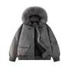 Roupa de Trabalho Europeia Transfronteiriça com Capuz Unissex Jaqueta de Algodão Estilo Americano de Inverno Masculino Gola de Pelúcia Casaco de Algodão Espesso Tamanho Grande