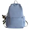 Mochila Grande de Cor Sólida Estilo Floresta para Mulheres, Mochila Escolar para Homens, Mochila de Viagem Elegante e Leve para Mulheres