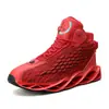 Zapatos de Moda para Hombre para Exteriores de Color Sólido con Suela Gruesa Tenis de Media Caña con Cordones Tendencia Estudiante Resistentes al Desgaste Casuales para Correr