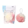 Bolas de Baño de Dos Colores LMLTOP Colgables Espumosas Suaves Flor de Baño Exfoliante de Espalda para Baño Bola de Baño al por Mayor C066