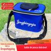 Material de EVA engrossado dobrável tanque de água de pesca portátil bidirecional zíper pesca bucket top ventilação furo