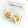 Pendientes de Acero Inoxidable con Forma de Gota de Aceite de Venta Caliente Transfronteriza Europeos y Americanos para Mujer, Versátiles, Modernos, Personalizados, Simples y Tendencia, Pendientes de Acero de Titanio al por Mayor