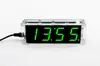 Kit para Hacer Reloj Digital 51 Microcontrolador Capacitación Práctica Piezas Desmontadas Reloj Electrónico DIY Caja Transparente CAI082