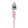 Nuevo Vasito Espiral Navideño de Muñeco de Nieve Decoración Colorida de Mascotas de Dibujos Animados Arte Reutilizable