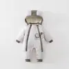 Mameluco de Bebé Otoño e Invierno Bebé 300g Acolchado Cálido Engrosado Ropa de Algodón Pelele Salida Ropa para Gatear Ropa de Algodón