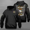 Moletom com Capuz Estampado Digital Casual Masculino Novo Transfronteiriço Manga Longa Solto Macacão de Corrida Tendência Masculina