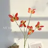 Pequeña Mariposa Little Red Book En Línea Explosiones Rojas Ventana de Mariposa Simulación Decorativa Flor Falsa Flor Eterna Bienvenida Venta al por Mayor
