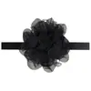 Diadema de encaje de gasa con flor para niños, accesorios para el cabello de bebé, venta al por mayor, 13 colores opcionales