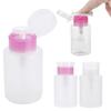 Frasco Press para Manicure, Frasco para Água Removedora de Esmalte, Frasco Vazio de Capacidade Média de 180ml com Tampa, Frasco de Pressão, Frasco Press para Manicure