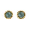 Aretes de Plata Esterlina 925 con Incrustaciones de Jade de Agua Azul y Jade Hetian Cabujón para Mujer, Estilo Nuevo Chino, Simple, Compacto, Exquisito y de Alta Gama H
