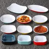 Porcelana de Imitação Popular na Internet Louça de Mesa Sabor de Restaurante Prato Kimchi Prato Frio Prato Pequeno Prato Plástico Loja de Panela Quente Molho para Mergulhar Prato de Molho de Soja