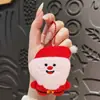 Pingente Pequeno de Natal de Pelúcia Fofo Desenho Animado Chaveiro do Papai Noel Charme para Bolsa de Casal Pequeno Presente Barato