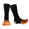 Calcetines Inteligentes Recargables con Calefacción de Invierno para Mujer, Calcetines de Algodón Calentados para Personas de Mediana Edad y Mayores, Temperatura Ajustable, Conector, Calcetines Largos a Prueba de Frío