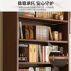 Estante de Livros de Madeira Maciça Armário de Armazenamento Armário de Grade Integrado Montado na Parede Sala de Estar Armário de Exibição de Armazenamento Multicamadas Prateleira de Armazenamento de Chão
