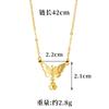 Pulseira de Ouro Areia Vietnamita Colar Borboleta Feminino Verão Duradouro Alta Qualidade Luxo Leve Imitação de Latão Joia de Mão