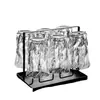 Vaso de Vidrio con Patrón de Glaciar de Alta Calidad para Uso Doméstico, Vaso de Whisky de Gran Capacidad, Vaso para Bebidas Frías de Verano y Té