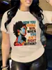 Camiseta Casual Feminina com Estampa Gráfica de Manga Curta - Aliexpress Transfronteiriço