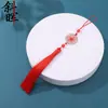 Exquisite Criativo Longo Estilo Flor Boa Lua Redonda Franjas Borlas Estilo Chinês Hanfu Acessórios de Pressão Acessórios de Roupa Charms Atacado