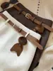 Falda de Lana de Cintura Alta Estilo Francés para Mujer Otoño Nueva Llegada Versátil Simple Elegante Línea A Adelgazante Ceñida a la Cadera Falda Corta