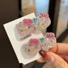 Accesorios para el Cabello Dulces y Lindos Pasadores Kt Llenos de Diamantes Pasadores de Gatito Pinzas de Pato Versátiles Pinzas Laterales Estilo Coreano Nuevos Pasadores para Flequillo