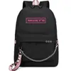 Mochila de Estilo Nuevo Bolso de Cadena Mochila Periférica Bolsa Deportiva Mochila Escolar para Estudiantes Color Caramelo Color Brillante Bolsa Carga USB