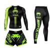 Uniforme de Boxeo, Lucha, MMA, Artes Marciales Mixtas, Fitness, UFC, Entrenamiento de Carrera, Pantalones de Secado Rápido, Conjunto de Tres Piezas, Tendencia Transfronteriza