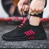 Zapatos de Primavera para Hombre Punta Redonda Zapatos de Malla para Hombre con Cordones Zapatos de Viaje para Hombre Zapatos Planos Casuales para Jóvenes Zapatos Deportivos para Hombre Venta al por Mayor