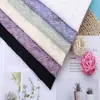 Tecido de renda de tricô de urdume Yuchang, alta elasticidade, renda vazada, super macio, justo, tecido para base de blusa feminina, acessórios de vestuário