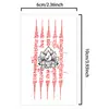 Tatuaje Temporal de Buda Corazón de Loto Nuevo y Colorido para el Dorso de la Mano, Pegatinas Lindas No Tóxicas Fáciles de Lavar para el Brazo, de Alta Gama y Hermosas