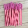 Cepillo de silicona desechable para pestañas postizas, venta al por mayor, portátil, tipo cuchillo, de silicona, sólido, para cejas y pestañas.