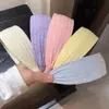 Nuevo Estilo de Primavera Aro para el Cabello de Rayas de Ala Ancha para Mujer Simple Todo Fósforo Alta Calidad Aro para el Cabello para Lavarse la Cara Presión para el Cabello Tarjeta para el Cabello de Uso Diario Exterior