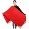 Bufanda Roja Impresa Personalizada con Logo Bordado Rojo Chino Evento de Reunión Anual Fiesta Celebración de Apertura Regalo Al Por Mayor