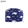 Gorro Quirúrgico Estampado Femenino Algodón Puro Gorro de Enfermera Gorro Baotou Nacido de la Luna Doctor de Clínica Dental y Estomatológica Gorro de Trabajo Masculino