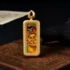 Colgante Thangka de Xizang, Colgante de Collar Thangka de Tara Verde de Cinco Caras, Collar Thangka de Acero de Titanio, Colgante de Caja Ga'U