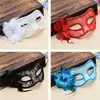 Máscara de Halloween Meio Rosto Baile de Máscaras Pena Luminosa Princesa Adereços para Homens e Mulheres Festa Adulto Crianças Rosto Inteiro Lote