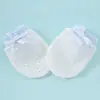 Guantes Pequeños de Malla Anti-Rayaduras para Bebé Verano Delgados Transpirables Frescos Alta Elasticidad Cordón Encaje Guantes Ajustables para Bebé