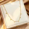Venta Caliente Pendiente de Acero Inoxidable con Borla de Circonita Multicolor Transfronterizo Europeo y Americano Collar para Mujer Nuevo Estilo de Lujo Ligero de Alta Gama