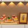 Soporte de exhibición del Dios de la Riqueza de Cinco Piernas de la Fortuna y la Riqueza, Pasillo de entrada, Decoración de mesa para sala de estar, Figura de Dios estilo chino de dibujos animados, Artículos para el hogar