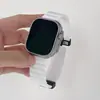 Adequado para AppleWatch789 Pulseira Apple Watch iwatch10 Geração se Silicone Marinho Magnético Dobrável Relógio