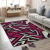Suministro directo de fábrica tendencia geométrica graffiti alfombra para sala de estar dormitorio vestidor alfombrilla de cocina felpudo venta al por mayor