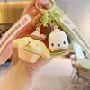 Llavero de Postre de Dibujos Animados Sanrio Bocadillos Kurome Melody Gato Kt Muñeca Colgante para Mochila Escolar Llavero de Coche
