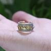 Venta al por mayor de joyería de moda en plata esterlina S925 para hombres y mujeres, anillo de apertura con mantra de seis palabras en plata tailandesa retro para pareja