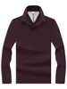 Polo de algodón 100% mercerizado para hombre, de manga larga, con cuello clásico, transpirable, adecuado para negocios, para ir al trabajo y para uso casual
