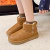 Procesamiento Personalizado de Nuevas Botas de Nieve para Mujer 2026 con Forro Polar Añadido, Engrosadas para Abrigo, Suela Gruesa, Antideslizantes, Piel y Piel Integradas, Comercio Exterior Transfronterizo