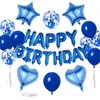 Nuevo Set de Pancarta de Letras con Globos de Feliz Cumpleaños Globos de Papel de Aluminio Suministros de Decoración de Cumpleaños Venta al por Mayor Transfronteriza