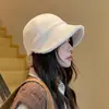 Gorro de Invierno para Mujer, Moderno, Versátil, de Lana de Cordero, Engrosado, a Prueba de Frío, Cálido, Versión Mejorada, con Visera Corta, para Adelgazar la Cara