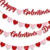 Nuevo Banner Temático de San Valentín de Amazon Feliz Galentines Day Decoración de Bandera Escena Papel