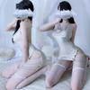 Sexy Underwear Sexy Secretarial Terno Nightclub Lady Suit Extreme Temptation Side Chain Backless Vent Vestido de Dormir 1522