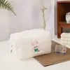 Bolsa de cosméticos de felpa de gran capacidad ~ bolsa de almacenamiento de cosméticos linda de alto valor de color ins bolsa de lavado de viaje portátil bolsa de almacenamiento