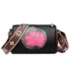 Bolso de hombro floral para mujer estilo étnico 2025 nuevo Boston pequeño Bolso cruzado casual tendencia china